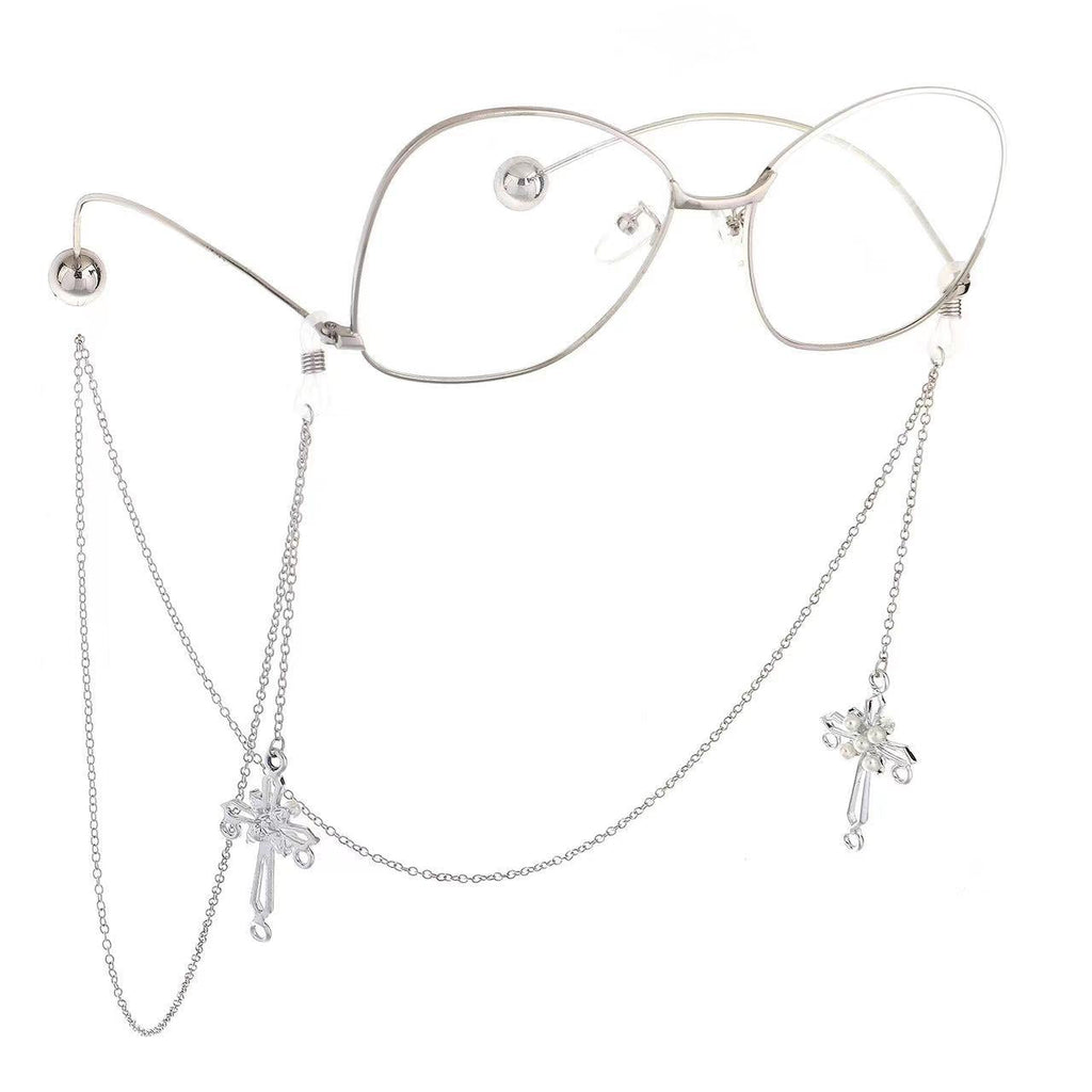 Cross Pendant Chain Earrings Siopsrl