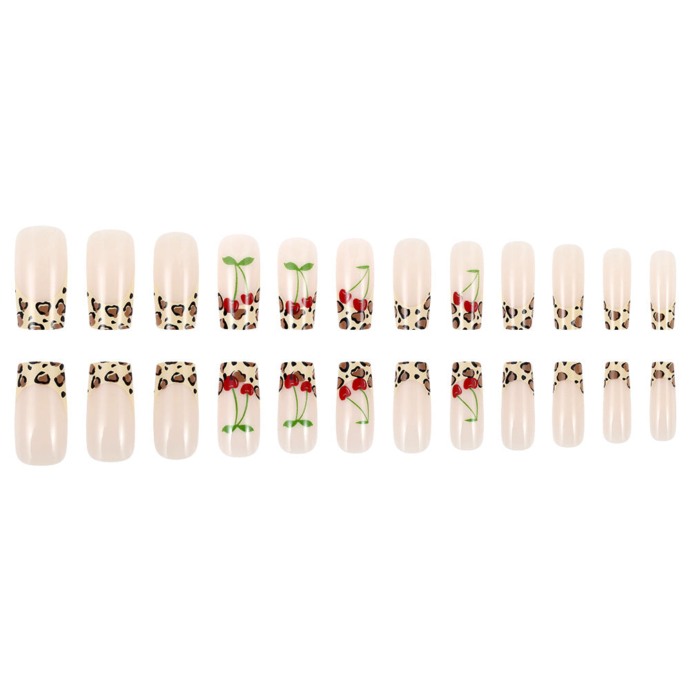 Siopsrl | Artistic Leopard Print Press-On Nails Siopsrl