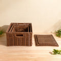 Women storage baskets made of woven material Siopsrl