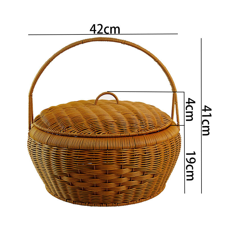 Multi-Tiered Woven Storage Basket Siopsrl