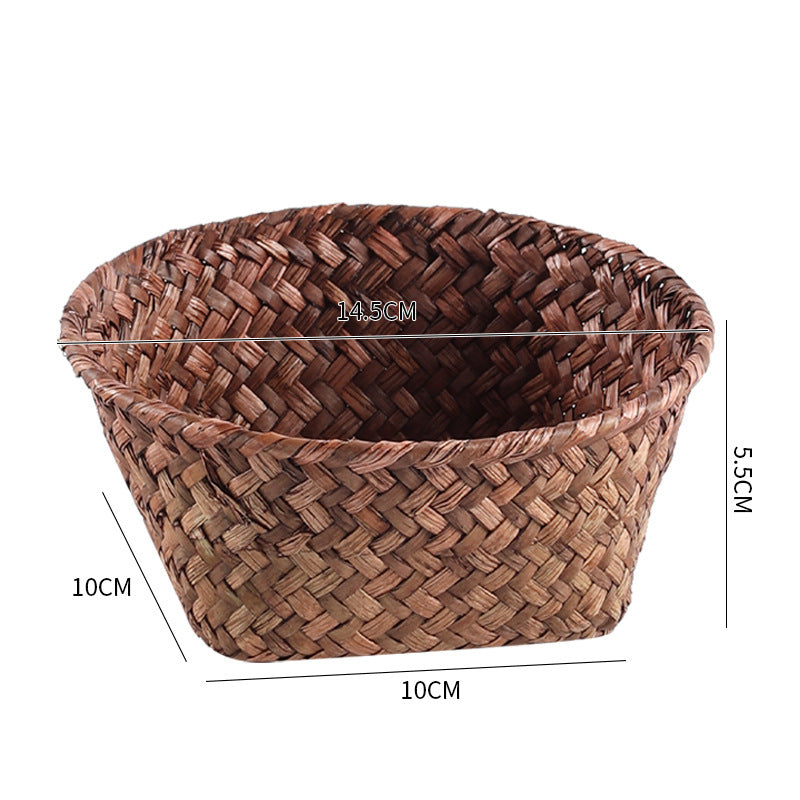 Handmade Natural Fiber Storage Basket Siopsrl