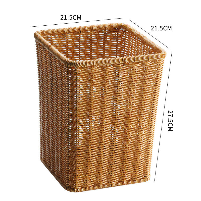 Handcrafted Wicker Waste Bin Siopsrl