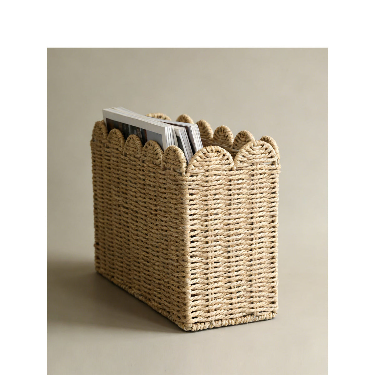 Decorative storage basket with waved edge Siopsrl