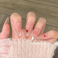 Siopsrl | Glamorous Star-Accented French Tip Press-On Nails Siopsrl