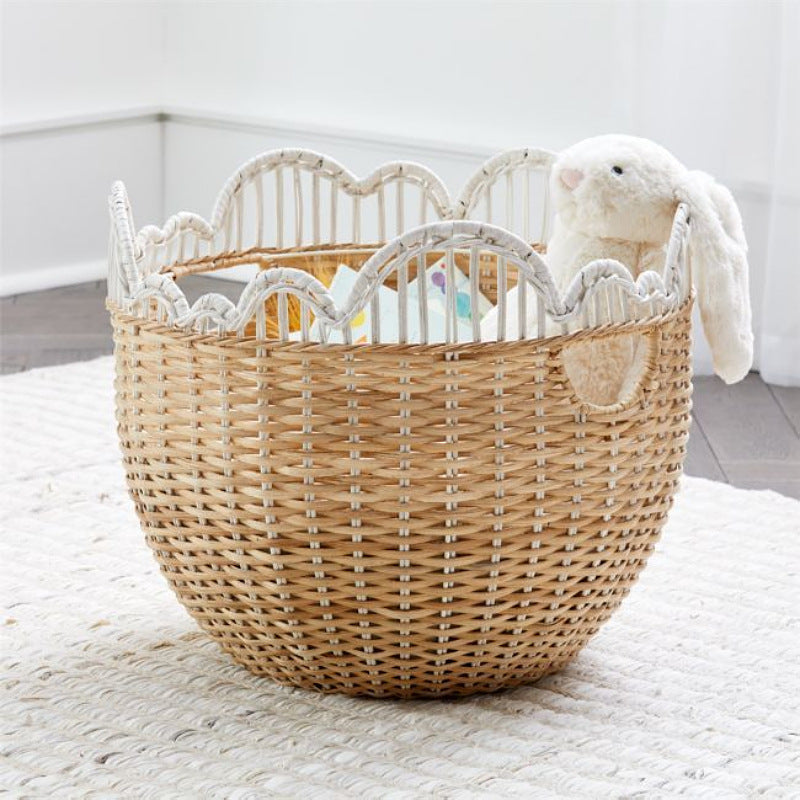 Playful storage basket with wave edge Siopsrl