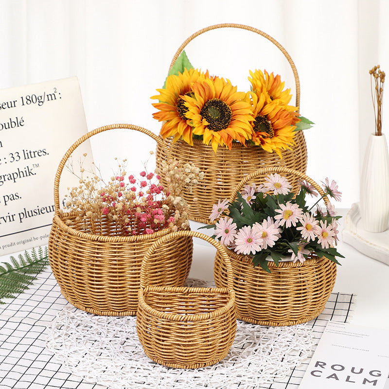 Handwoven Round Storage Basket Siopsrl