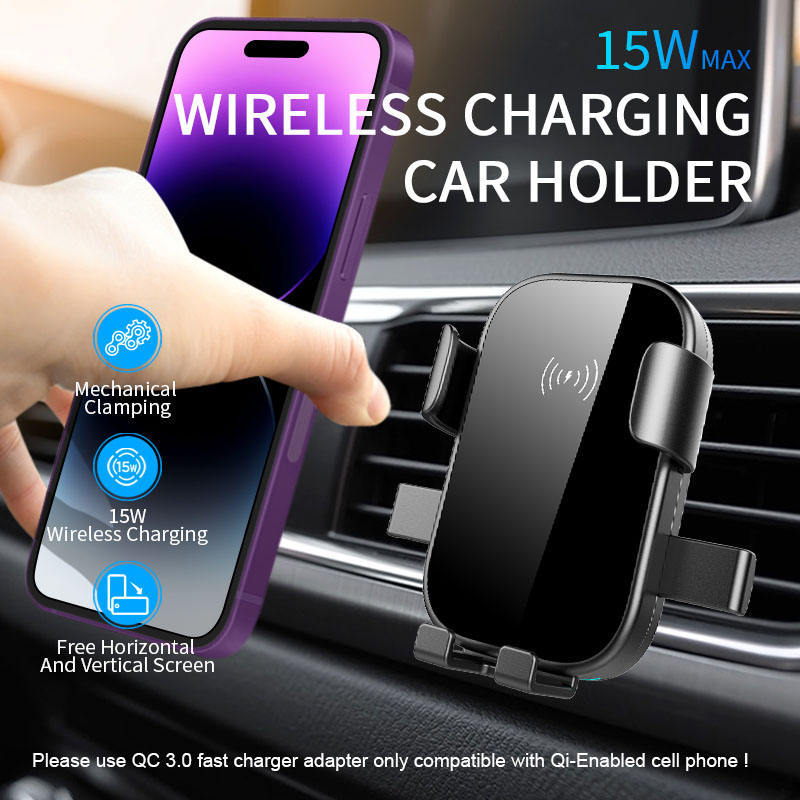 Siopsrl | Unisex wireless smartphone car holder Siopsrl