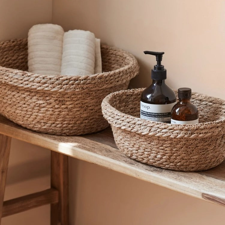Handcrafted storage basket made of natural materials Siopsrl