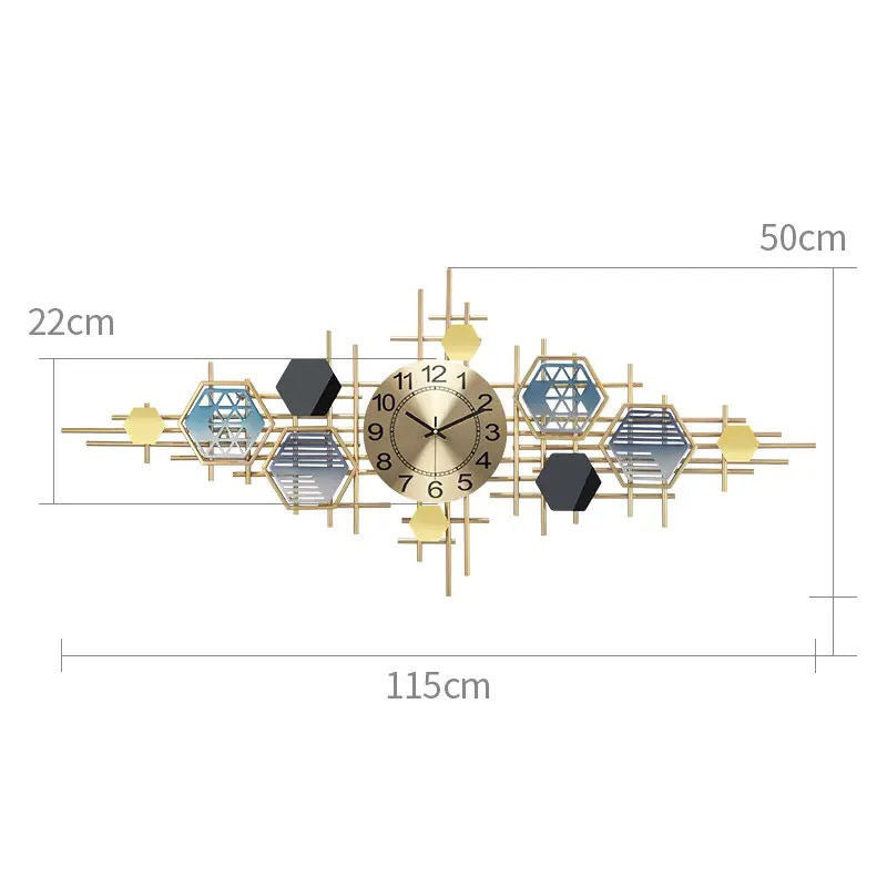 Geometric Wall Clock Siopsrl
