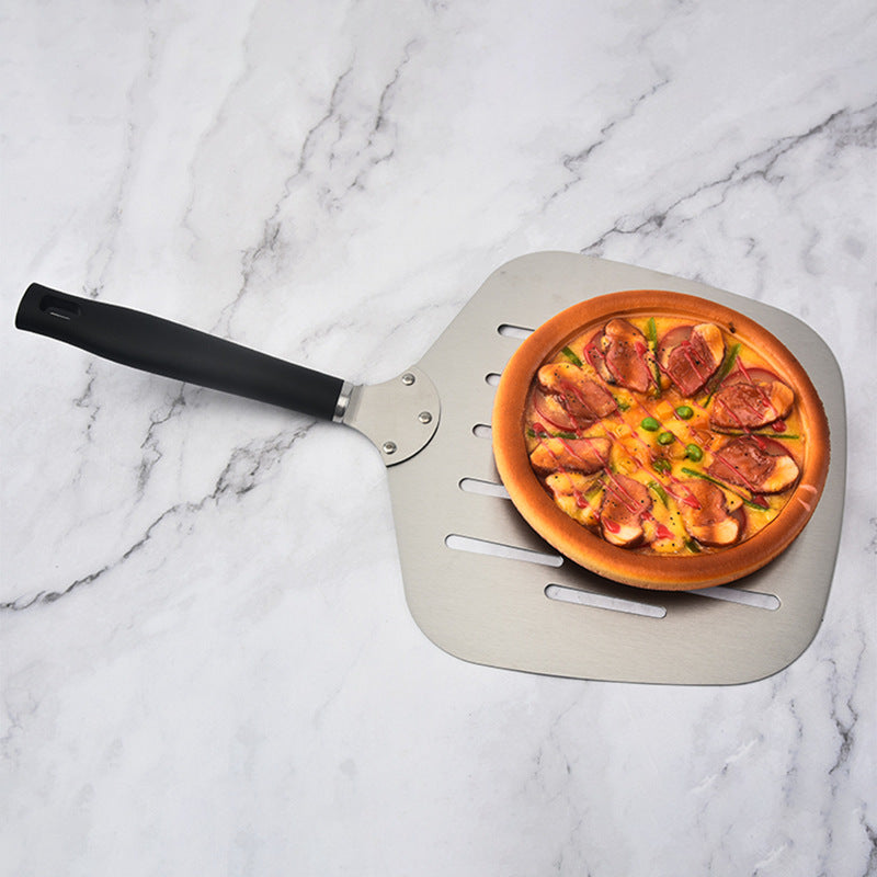 Siopsrl | extra-wide perforated pizza peel ergonomic heat-resistant handle Siopsrl
