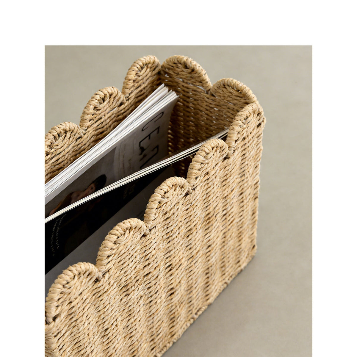 Decorative storage basket with waved edge Siopsrl