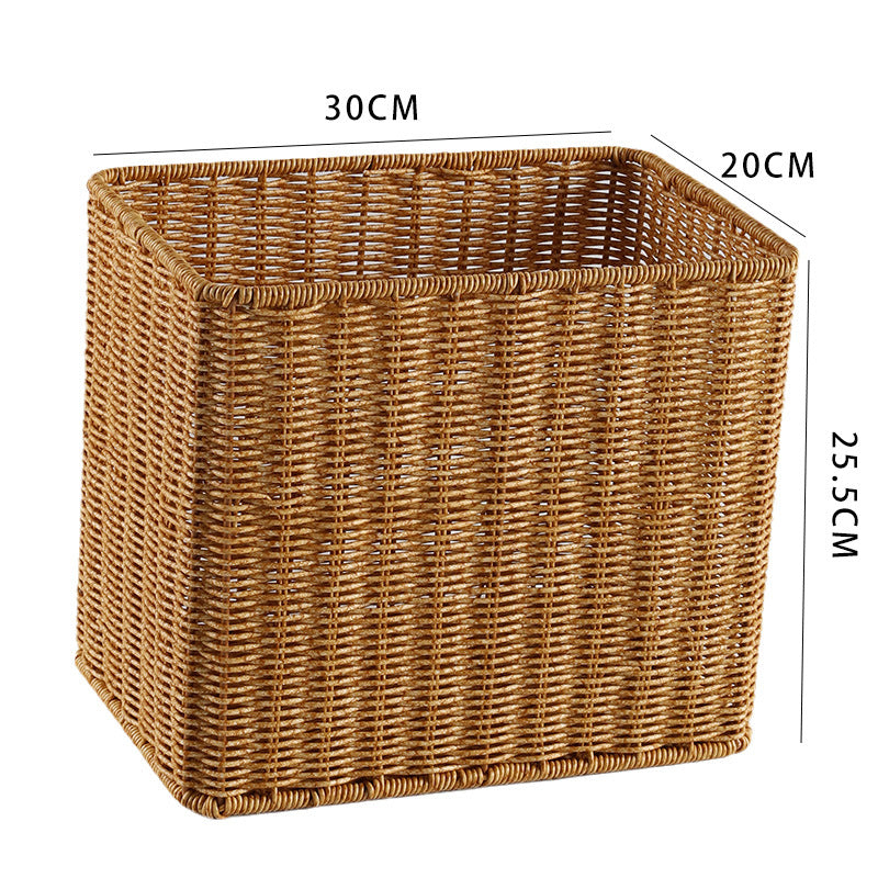 Handcrafted Rectangular Wicker Storage Bin Siopsrl