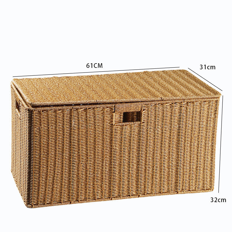 Crafted Wicker Storage Chest Siopsrl