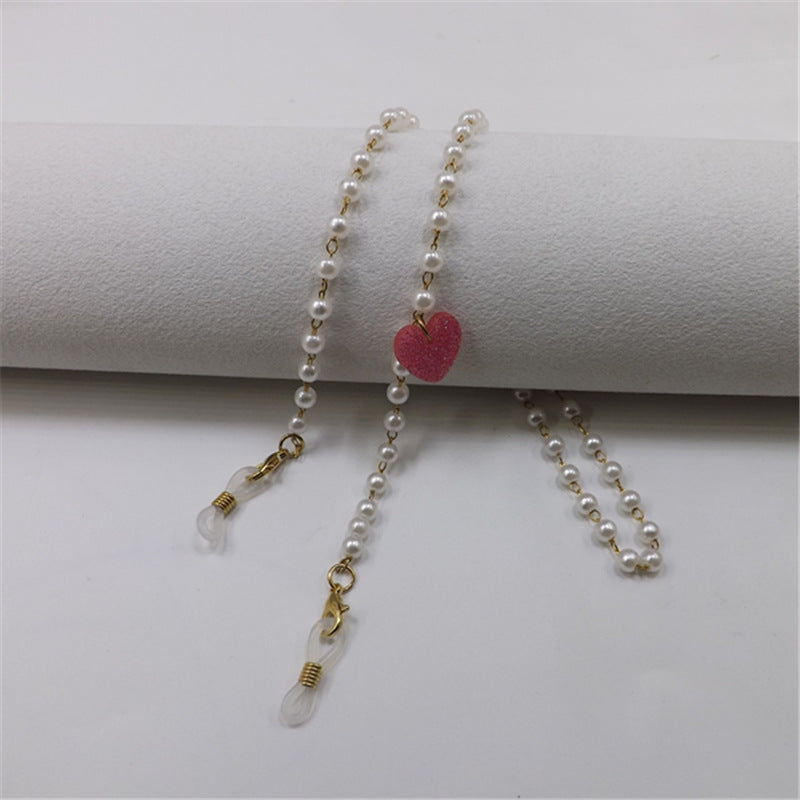 Siopsrl | Pearl necklace with heart pendant Siopsrl
