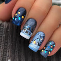 Siopsrl | Winter Art Nails with Festive Snow Motif Siopsrl
