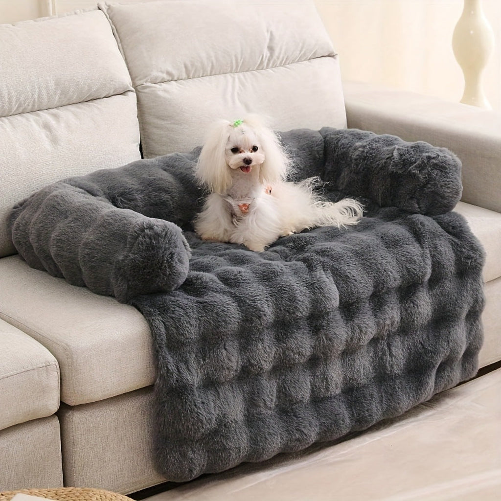 Siopsrl | Luxurious Fuzzy Pet Couch Throw Blanket Dog Bed