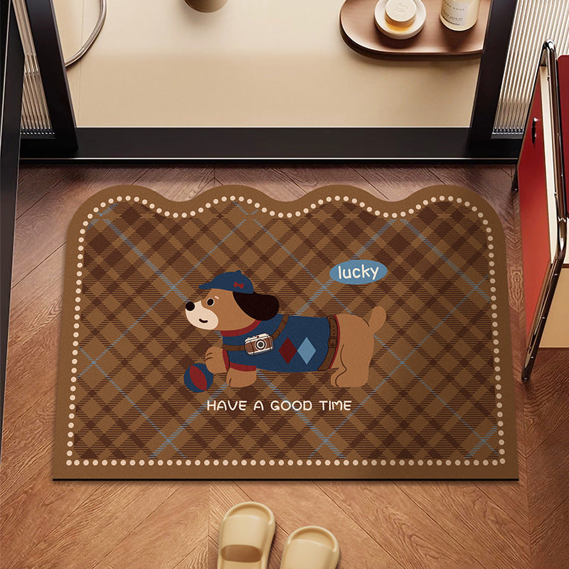 Siopsrl | Playful Dog-Themed Floor Mat Siopsrl