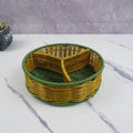 Multi-Compartment Woven Storage Basket Siopsrl
