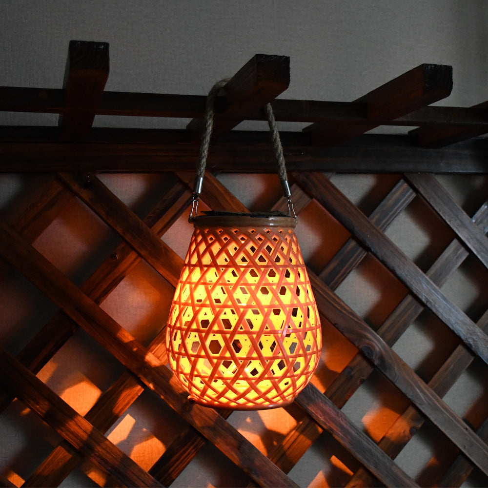 Siopsrl | Decorative Woven Lantern With Rope Handle Siopsrl