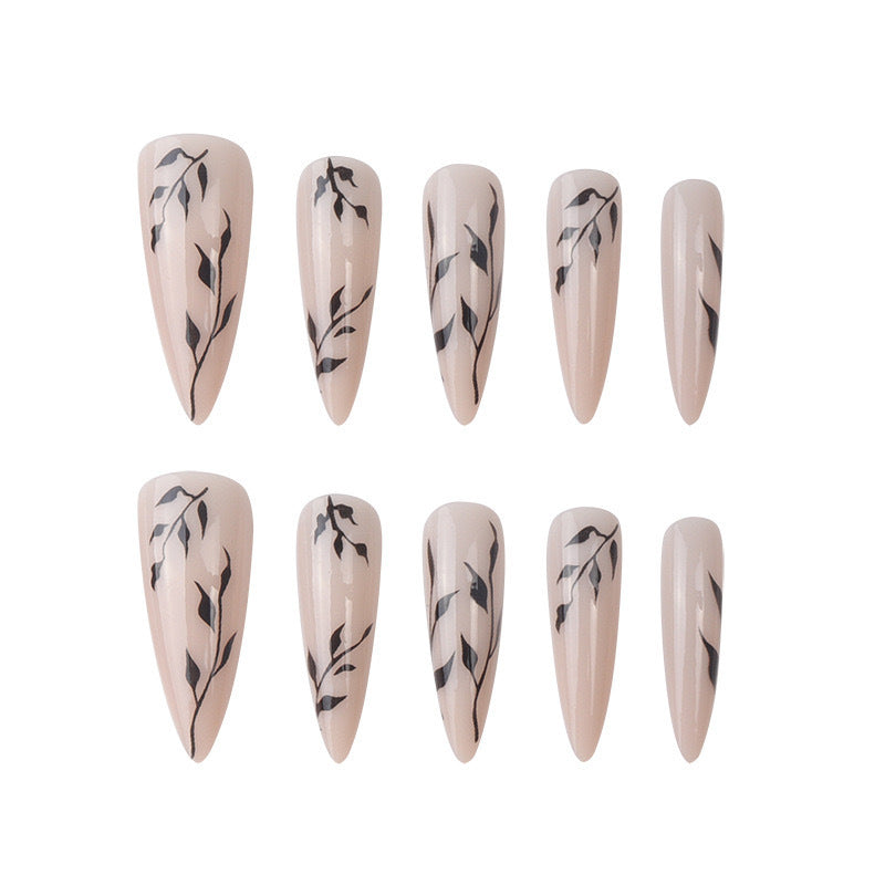 Siopsrl | Elegant Artificial Lace Nails with Floral Design Siopsrl