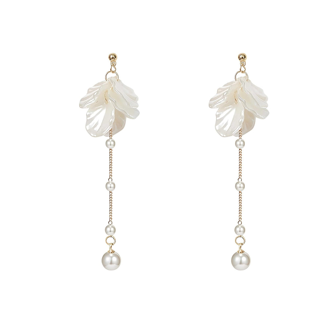 Floral Leaf Drop Earrings Siopsrl