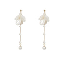 Floral Leaf Drop Earrings Siopsrl
