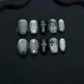 Siopsrl | Gothic-Inspired Press-On Nail Art Set Siopsrl