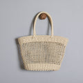 Basket bag made of natural raffia with sturdy carrying handles Siopsrl