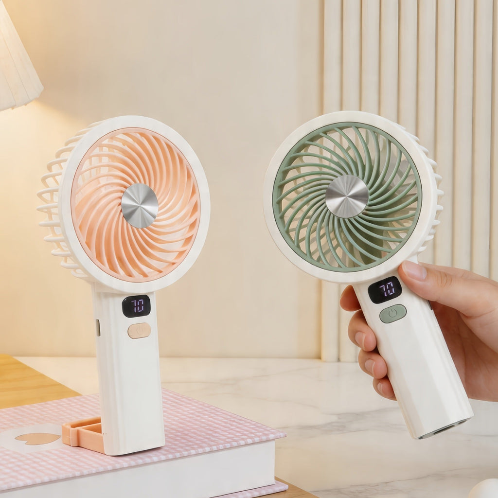 Siopsrl | Women's portable table fan with LED display Siopsrl