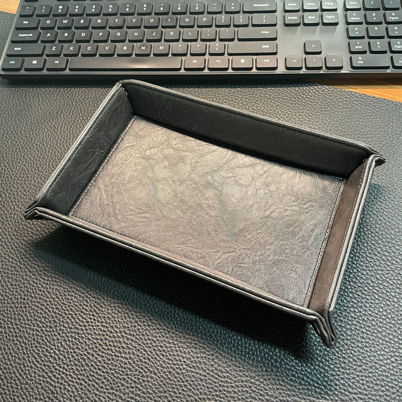 Stylish Leather Organizer Tray Siopsrl
