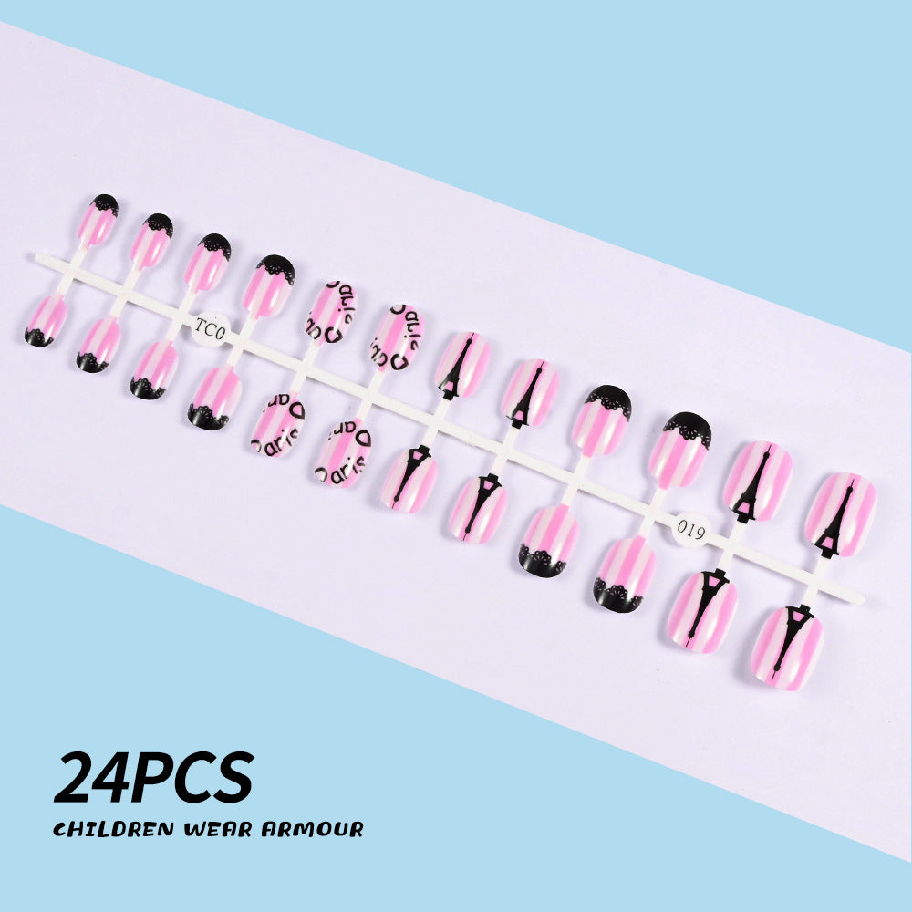Siopsrl | Children's Fun-Themed Press-On Nail Set Siopsrl
