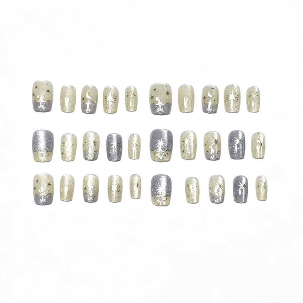 Siopsrl | Celestial Themed Press-On Nail Set Siopsrl