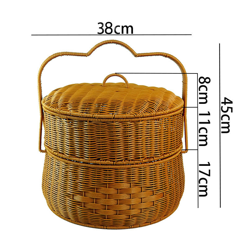 Multi-Tiered Woven Storage Basket Siopsrl