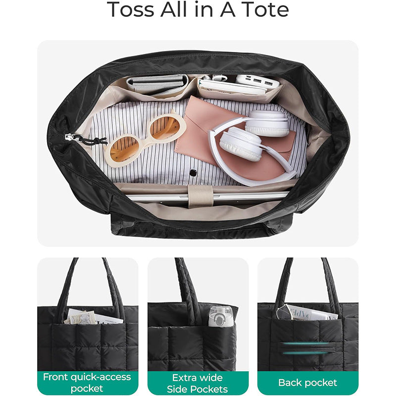 Siopsrl | Padded tote bag with comfortable interior organizer Siopsrl