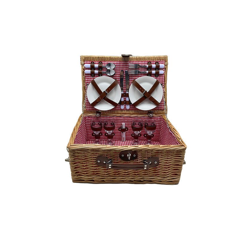 Women's picnic basket with elegant dish set Siopsrl