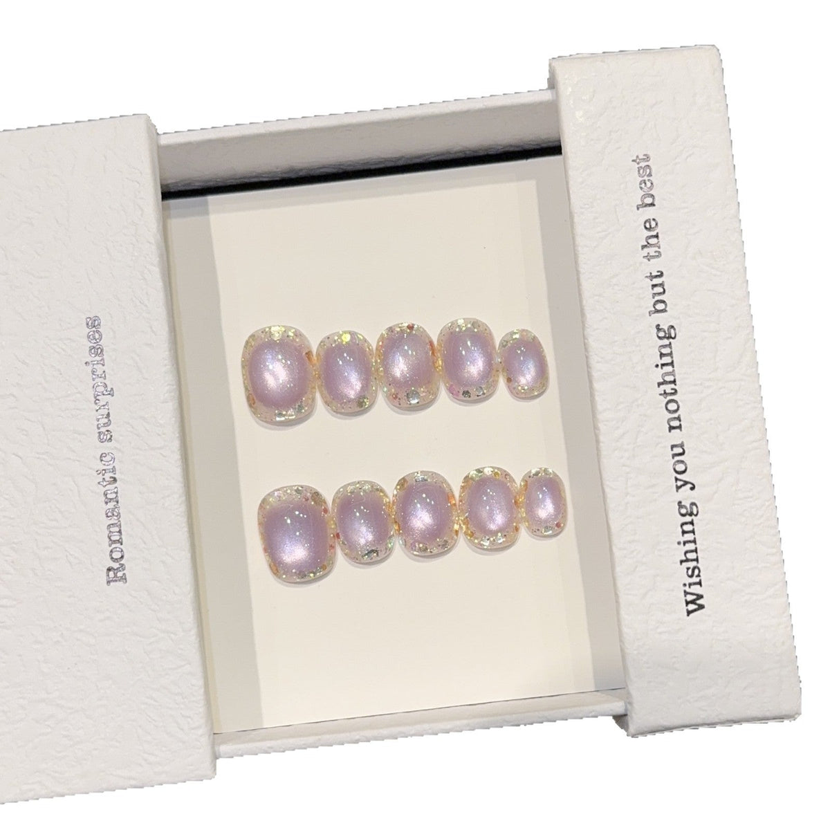 Siopsrl | High-quality artificial nail tips with shimmering effect Siopsrl