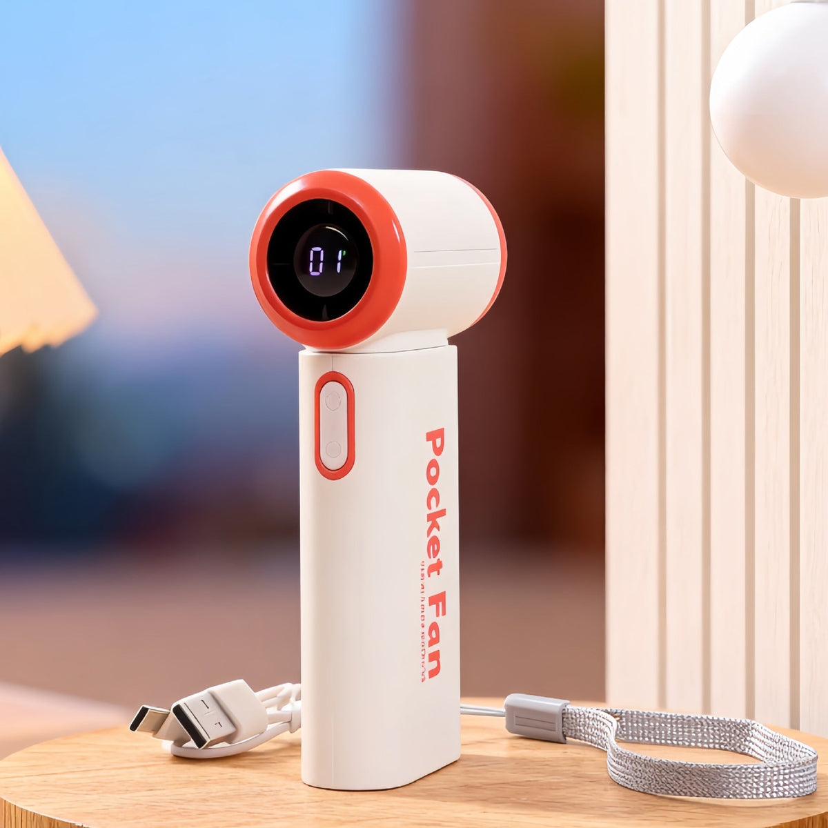 Siopsrl | Women Portable USB Fan with Digital Display Siopsrl