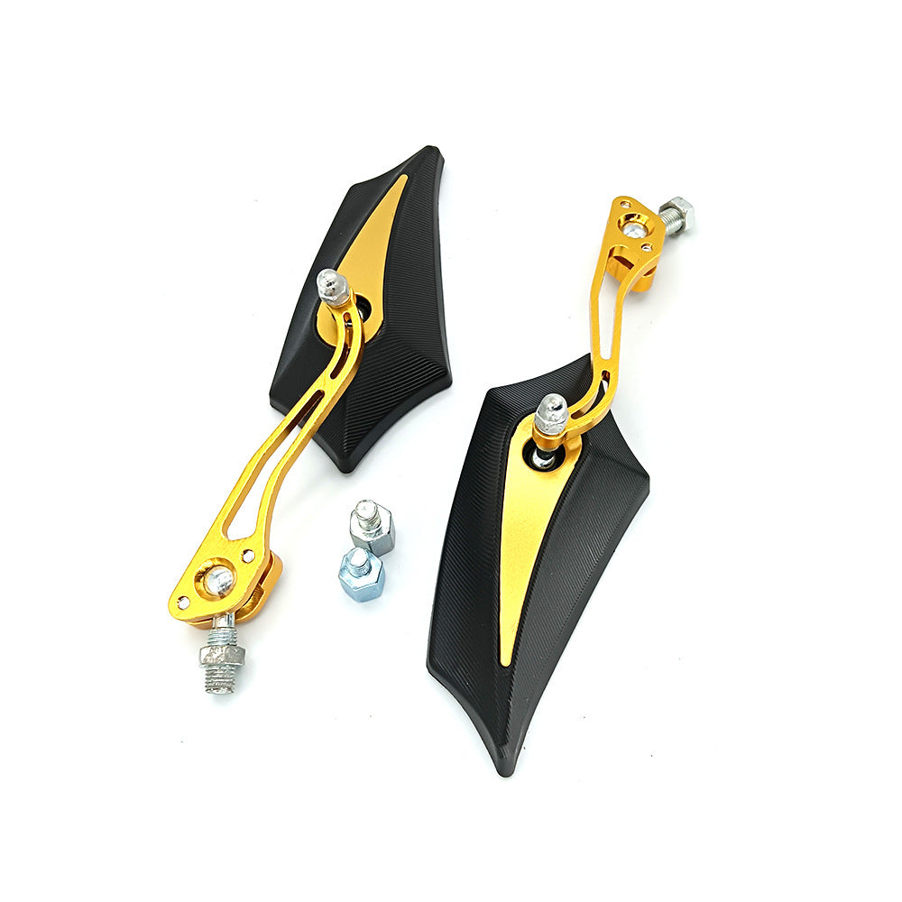 Siopsrl | Sporty motorcycle rearview mirrors with rounded edges and adjustable viewing angle Siopsrl