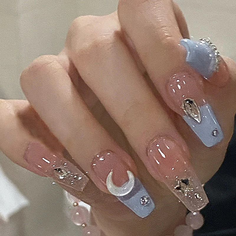 Siopsrl | Artificial nails with glamorous pearl details Siopsrl