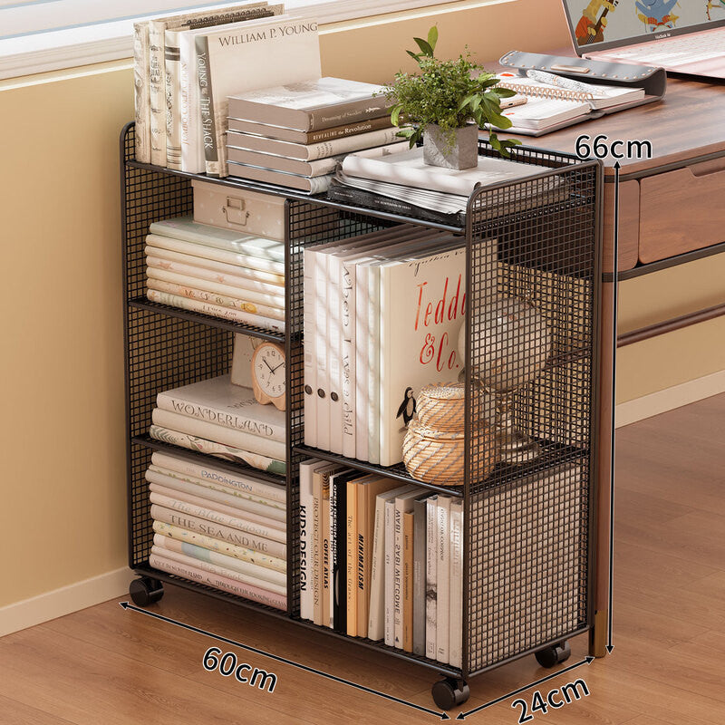 Modern Wire Mesh Bookshelf Organizer Siopsrl