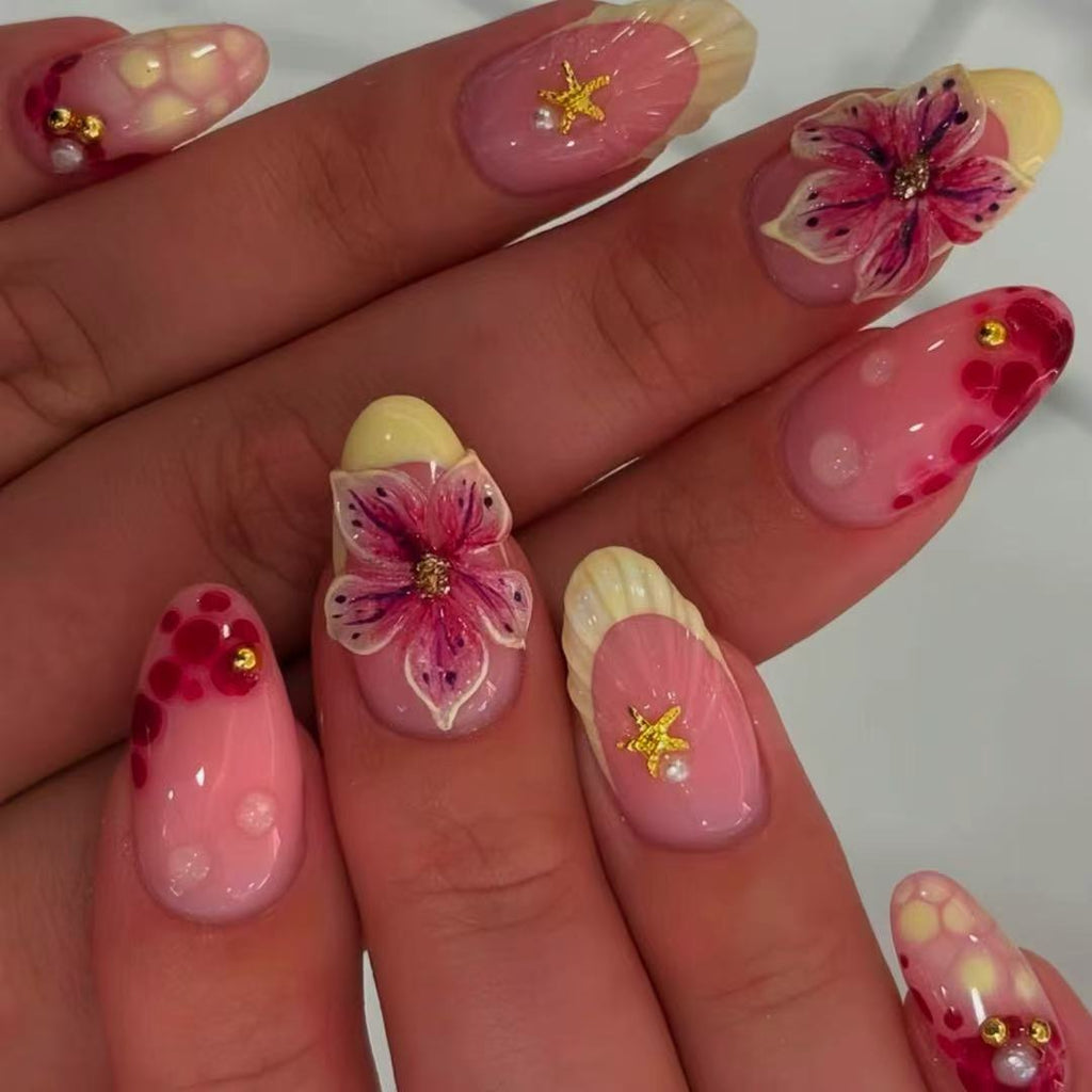 Siopsrl | Artistic Floral Nail Art Extensions Siopsrl Siopsrl | 7879Siopsrl | 3534