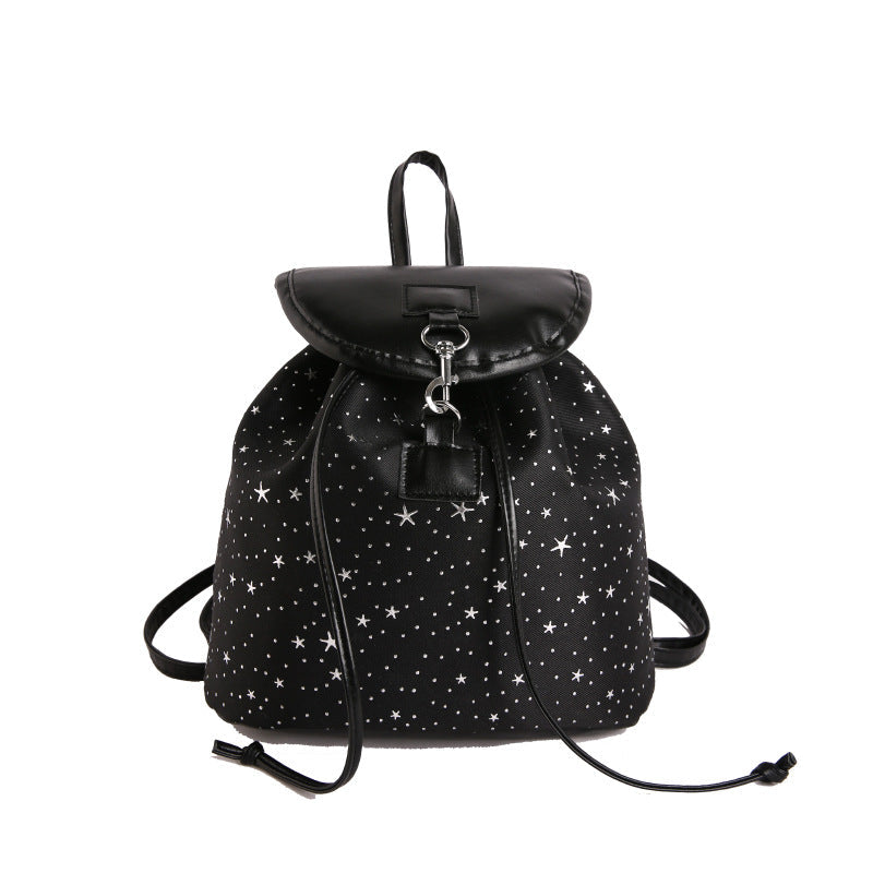 Siopsrl | WoStar-Patterned Drawstring Backpack Siopsrl