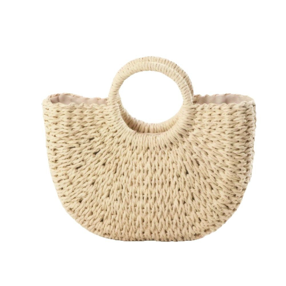 Handmade basket bag with light ruffles Siopsrl