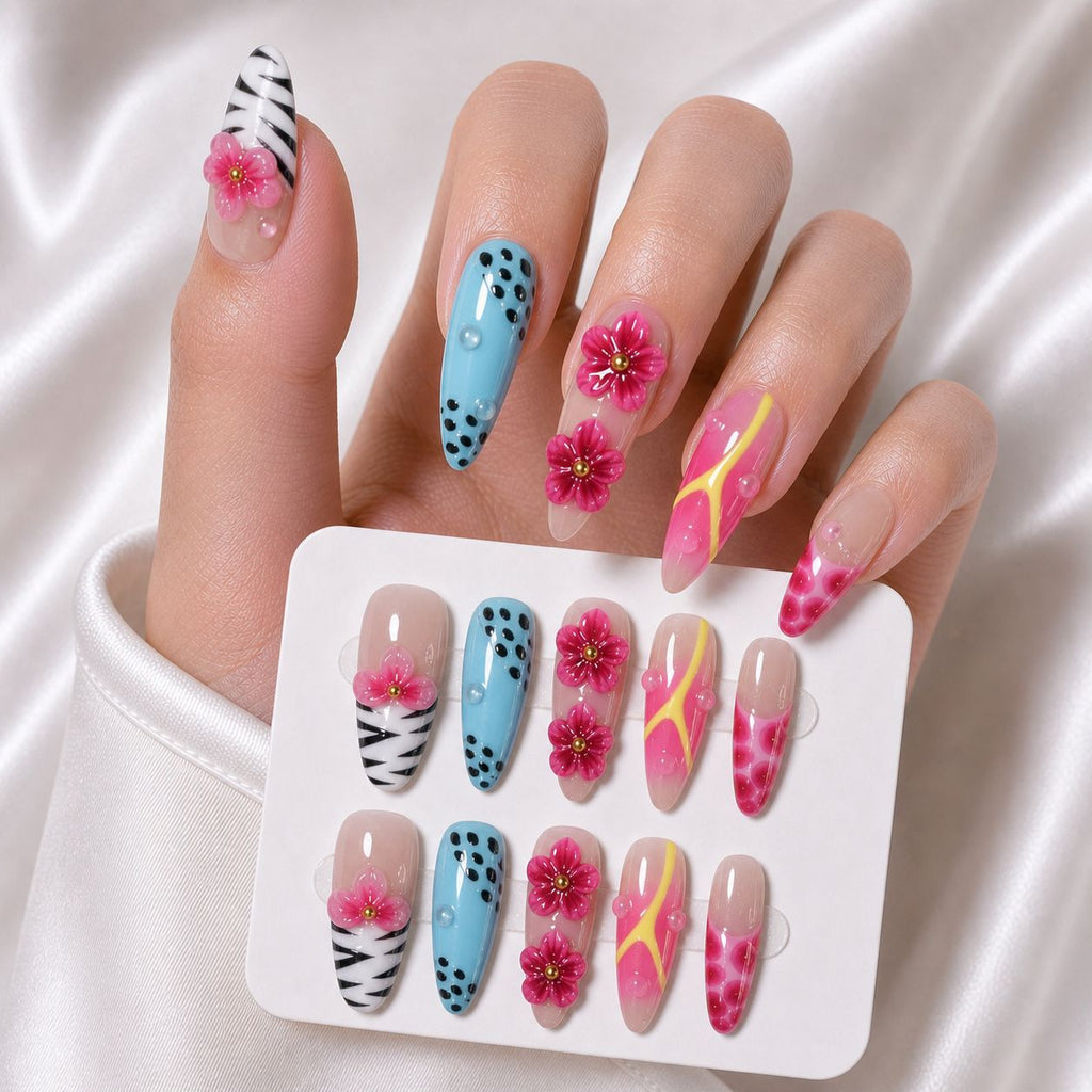 Siopsrl | Artistic Floral Nail Art Set Siopsrl