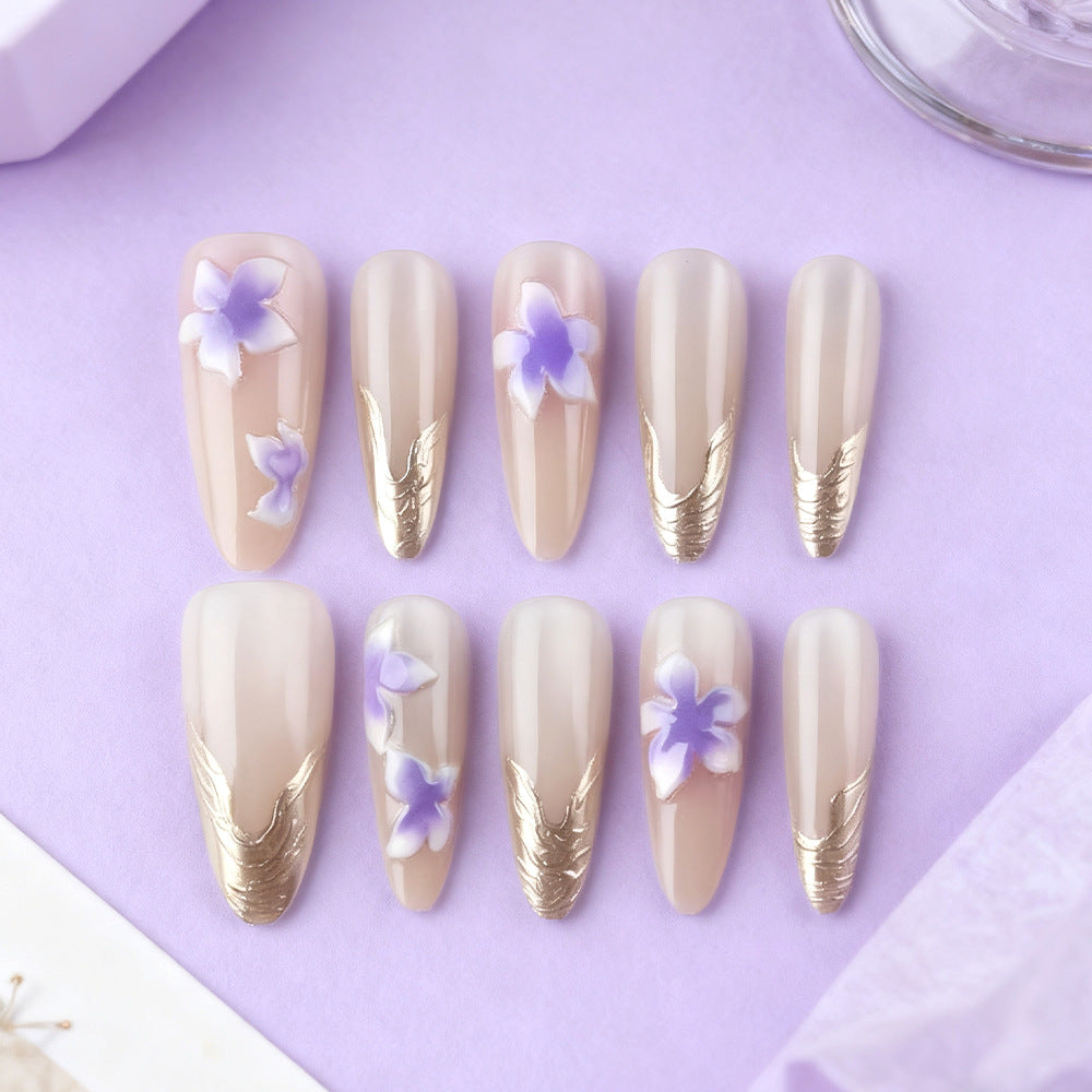 Siopsrl | Floral Design Press-On Nails Siopsrl