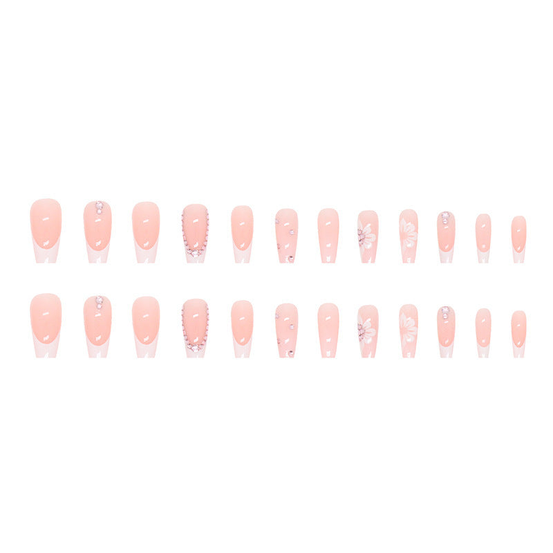 Siopsrl | Floral Embellished Press-On Nail Tips Siopsrl