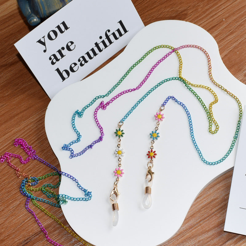 Siopsrl | Floral Patterned Eyewear Chain Siopsrl