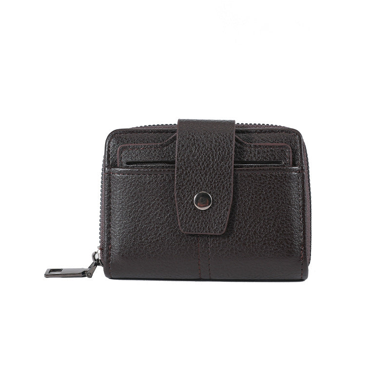 Siopsrl | Premium Leather Zippered Card Wallet Siopsrl