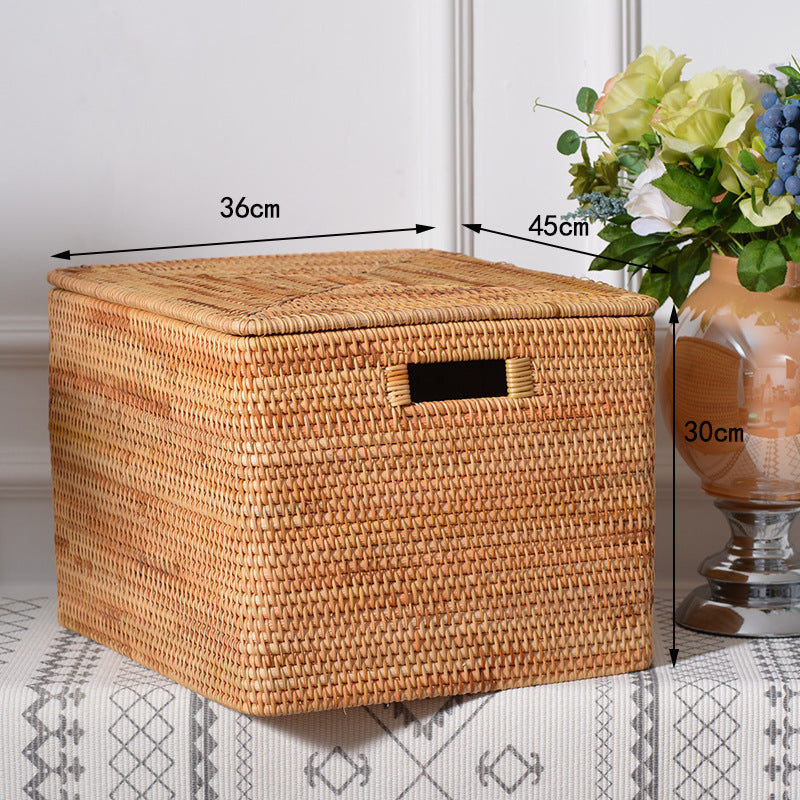 Women rectangular rattan storage basket Siopsrl