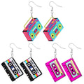 Siopsrl | Retro-Inspired Cassette Tape Dangle Earrings Siopsrl